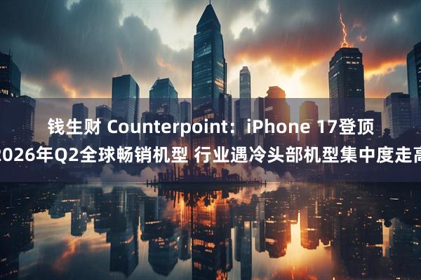 钱生财 Counterpoint：iPhone 17登顶2026年Q2全球畅销机型 行业遇冷头部机型集中度走高
