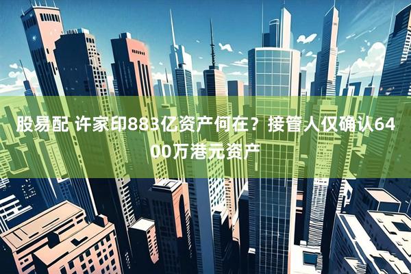 股易配 许家印883亿资产何在？接管人仅确认6400万港元资产